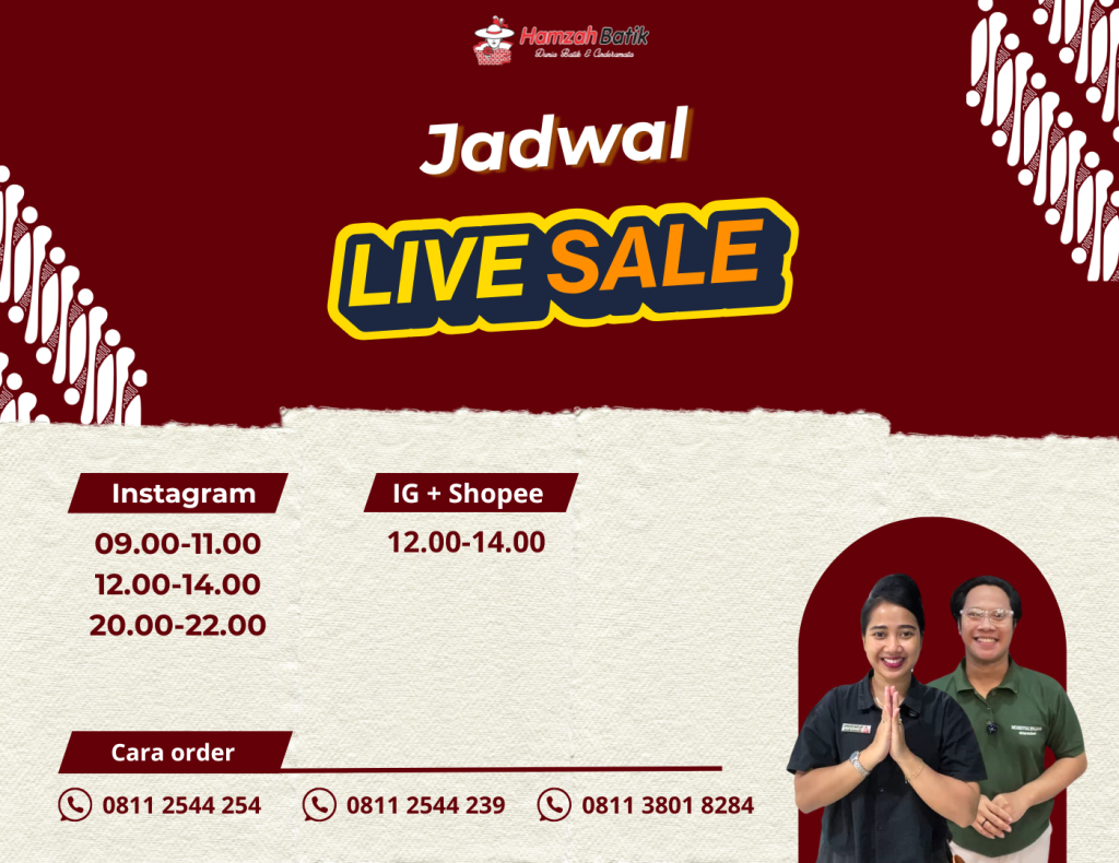 Jadwal Live Shopping Hamzah Batik