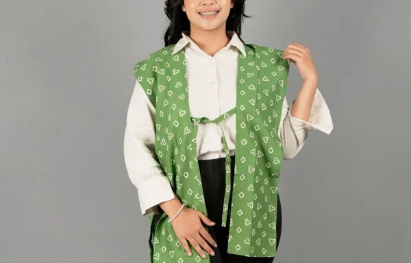 Vest Belah Panjang / Vest Batik Ijo