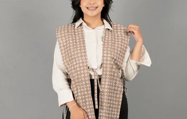 Vest Belah Panjang / Vest Batik Kawung