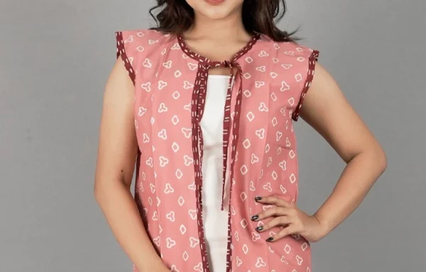 Vest Tali Bisban Jumbo Pink Muda