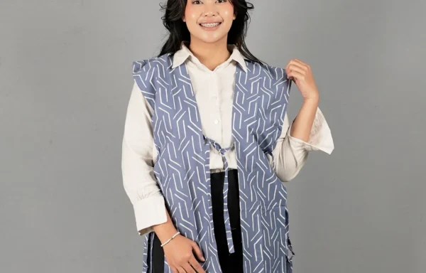 Vest Belah Panjang / Vest Batik Garis