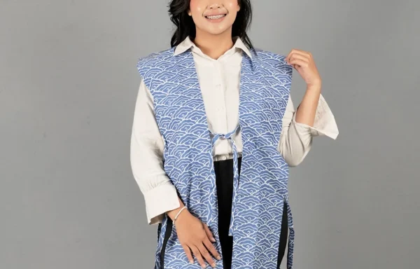 Vest Belah Panjang / Vest Batik Mega Mendung