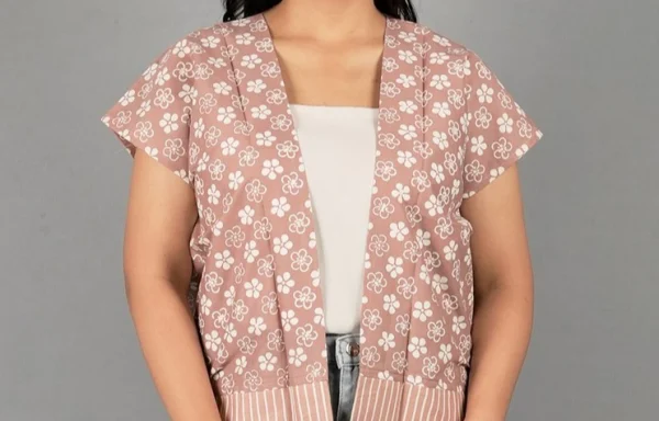 Outer Batik Yuriko Coklat Muda